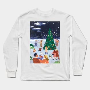 Winters Night Long Sleeve T-Shirt